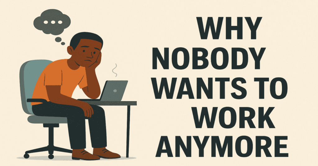 Why nobody wants to work anymore